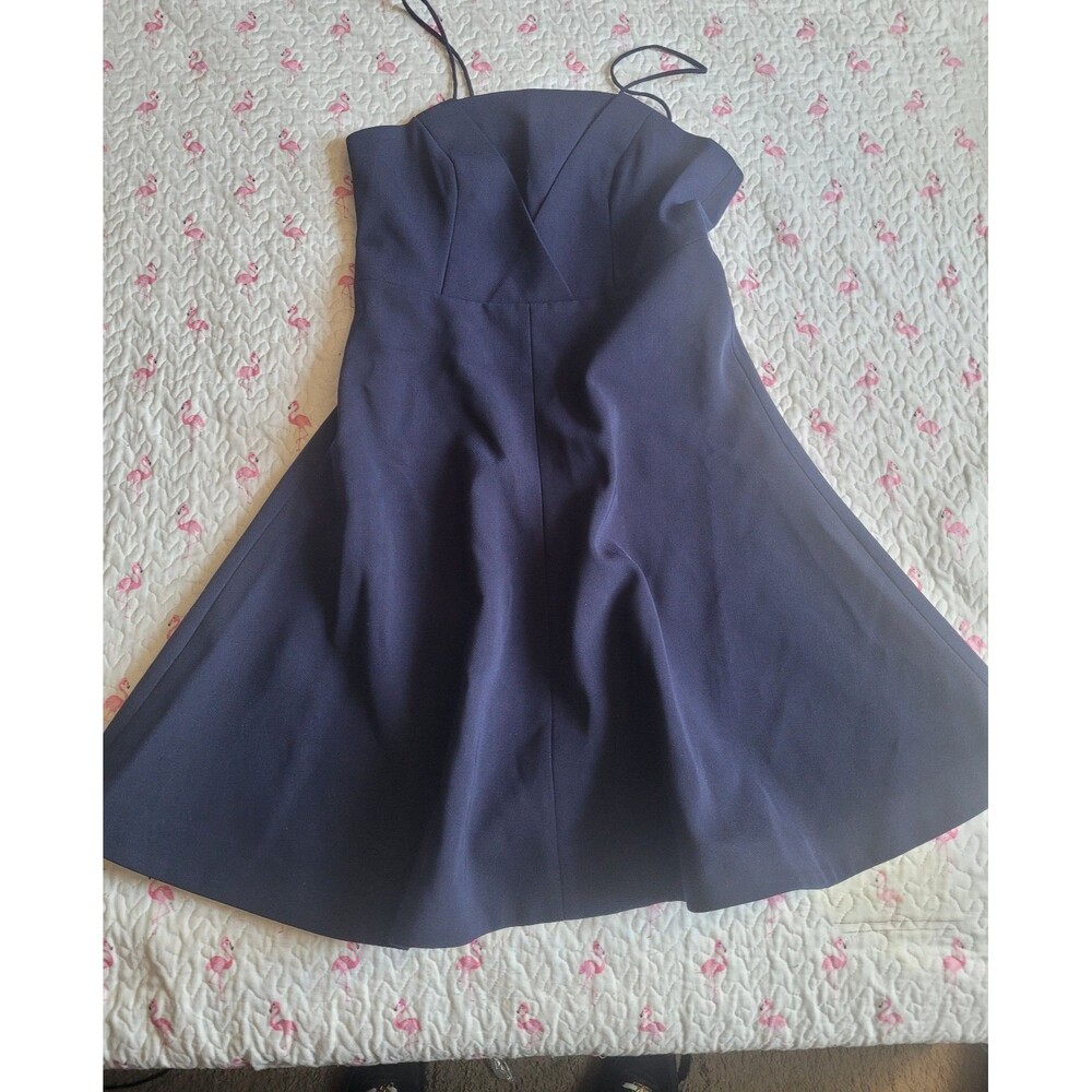 Finders Keepers Navy Strapless Mini Dress Size M #103